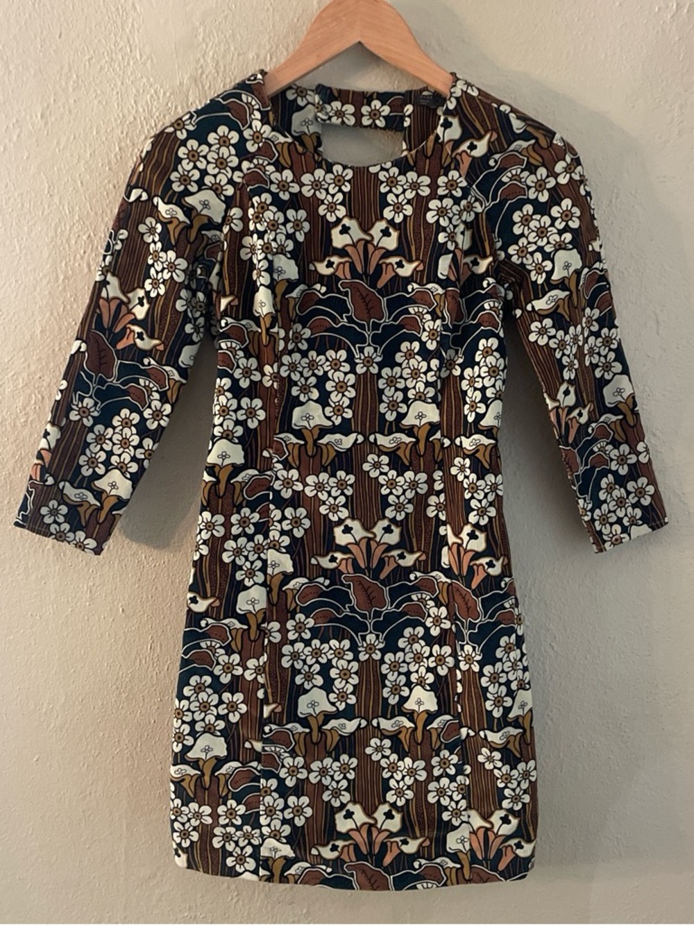 Retro Floral Mini Dress